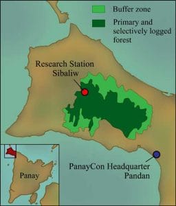 Map Sibaliw Research Tropical Station